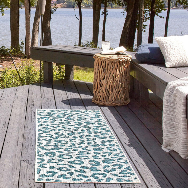 Tapis d'extérieur couleur joyeuse, Rectangle 7 pi x 10 pi