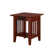Jarrah Solid Wood End Table and Built-In Outlets