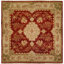 Dumka Wool Oriental Area Rug in Rose Chenille