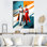 Midcentry Woman Insta Pose - Art mural mode