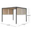 116,23 po Profondeur 9,5 pi. Pavillon de jardin - Fer beige pour patio, auvent, embellir l'espace de patio