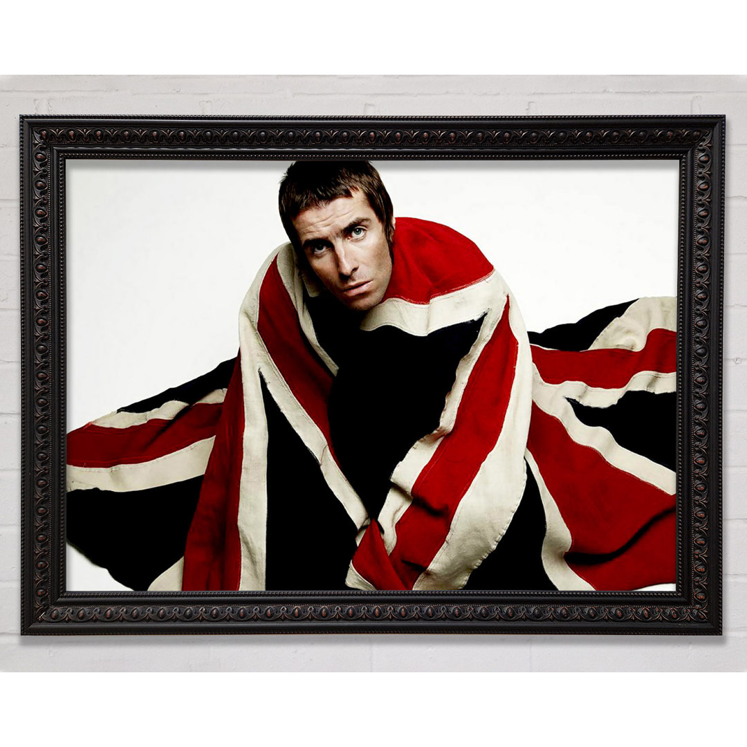 Oasis Liam Gallagher Flagge - Einzelner Bilderrahmen Kunstdrucke