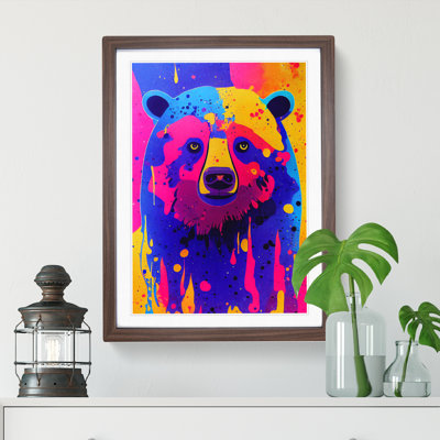 Colourful Bear No.2 - Single Picture Frame Print