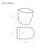 St. Tropez Back-to-Wall Elongated Toilet Bowl-61836543