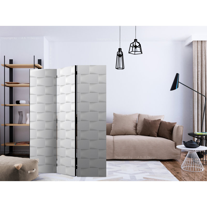 135cm W x 172cm H 3 - Panel Wood Folding Room Divider