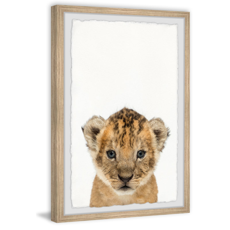 Little Simba - Single Picture Frame Print, 45cm H x 38cm W x 3.81cm D