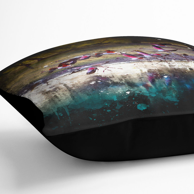 Square Throw Cushion, Black, 40cm H x 40cm W x 15cm D
