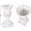 Pot à fleurs urne en béton léger pour jardin - blanc antique, 11,74 po x 19,59 po, conception attrayante Transform Your Yard, béton, profond, teinte blanche