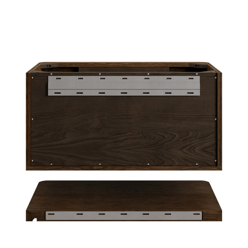 Allamari 36" W Single Vanity, Phantome Eclos, 8" Widespread, Sable Oak