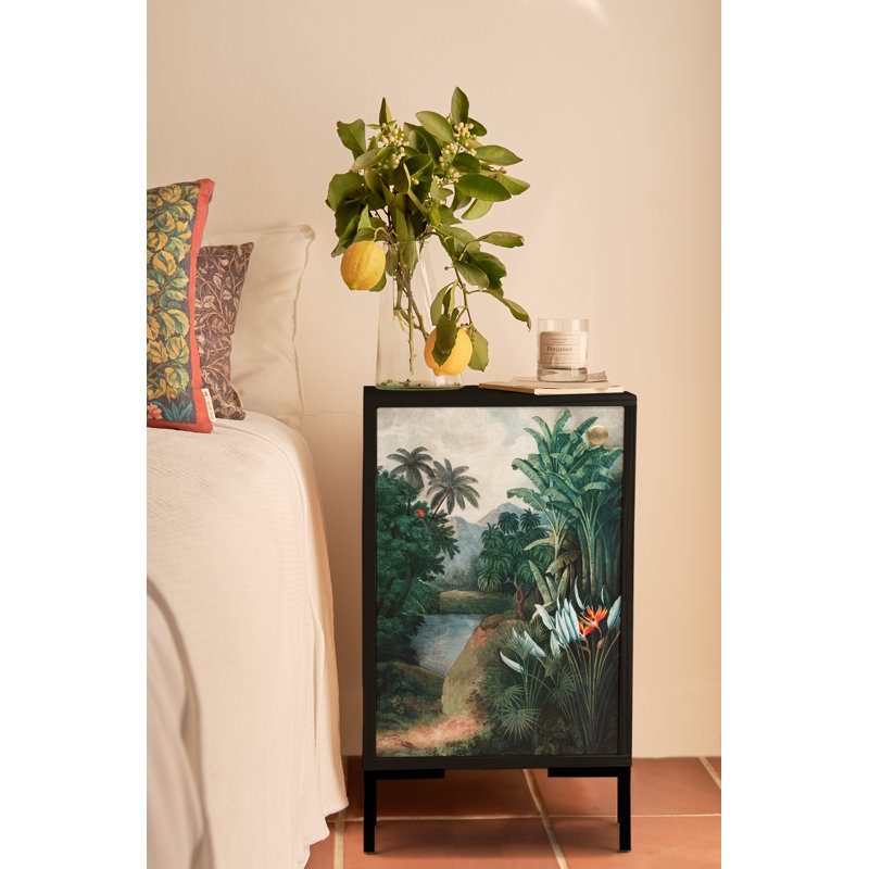 Schnitzer 40cm W Solid Wood Bedside Table