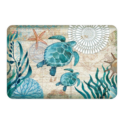Bay Turtles Anti-Fatigue Kitchen Mat