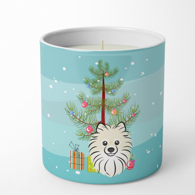 Arbre de Noël et bougie décorative 10 oz