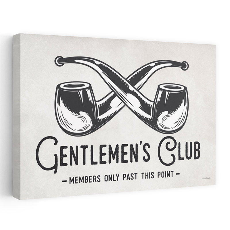 Gentlemen's Club - réservée aux membres, rétro, architecture abstraite, art, H 16 po x l 24 po