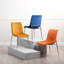 Ambermarie Velvet Modern Dining Chairs with Metal Chrome Metal Legs, Upholstered Armless Dinner Chairs-796964310