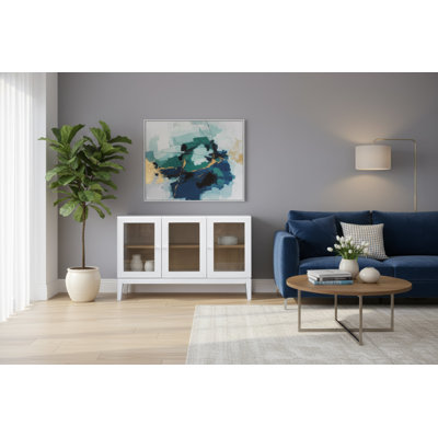 Palms 3 Door Cabinet (White)
