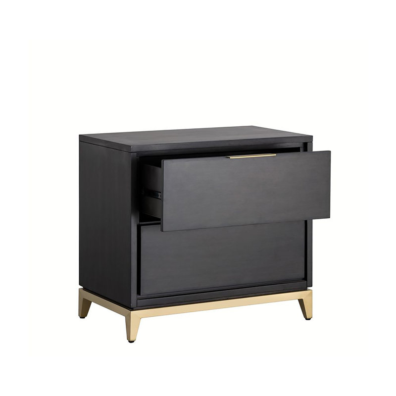 Table de chevet Holdrege - gris