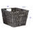 Hyacinth Storage Basket with Handles, Rectangular-178646944
