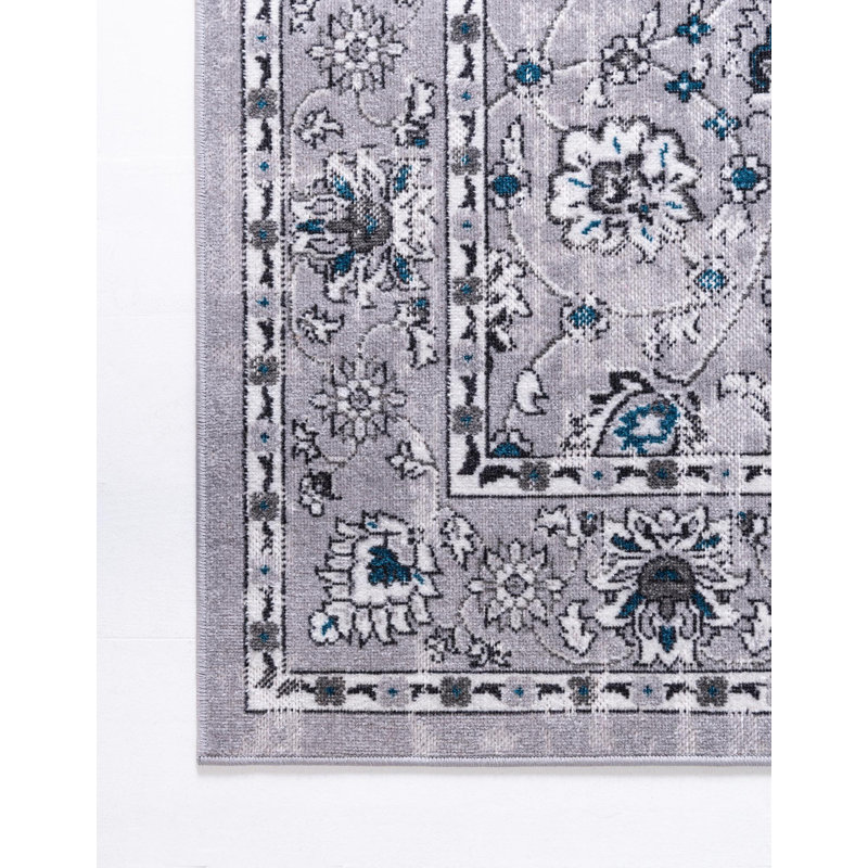 Clevinger Floral Indoor Rug, Rectangle 3'3" x 5'3"