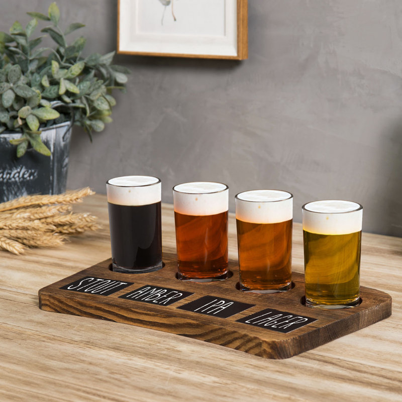 5 pièces 6 oz. Ensemble de verres à bière en verre