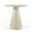 Table de bout moderne en faux marbre