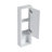12" Bathroom Wall Cabinet, Soft Close Doors, Float Mounting Design,Glossy White(KD-Packing)