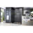 DreamLine Elegance Plus 51 3/4 - 52 1/2 inch W x 72 inch H Frameless Pivot Shower Door in Chrome-121632528-124176892
