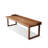 Nut-brown Rectangular Solid Wood writing desk-118619002