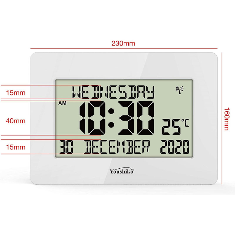 Wall Clock, White