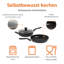 Mandar 10 - Piece Anodized Aluminium Cookware Set