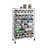 36" W NSF-Certified Commercial 7-Tier 22-Bin Storage Rack with Wheels