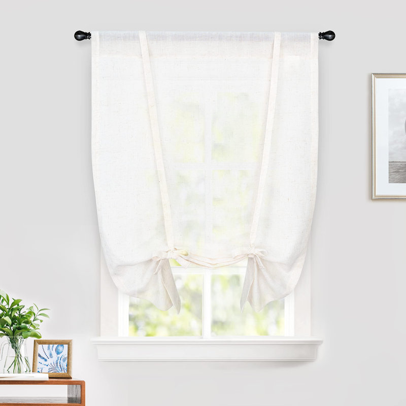 Rideau semi-transparent Merissa, L 31 po x L 47 po, White