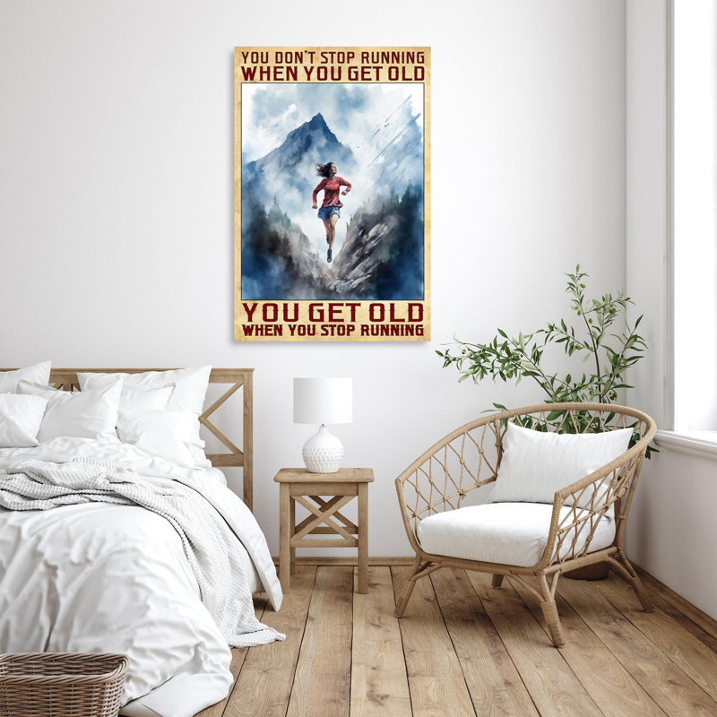 «Lislie When You Stop Run On», reproduction sur toile, H 36 po x l 24 po x P 1,25 po