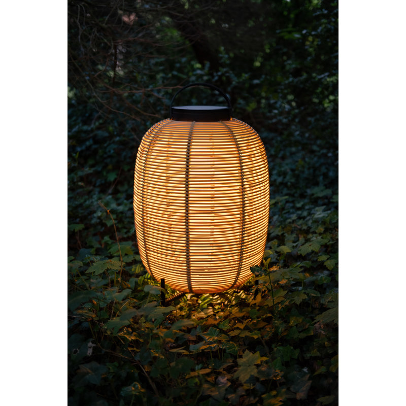 Tika LED Outdoor Wall Lantern, Camel, 27.17" H x 18.5" W x 18.5" D