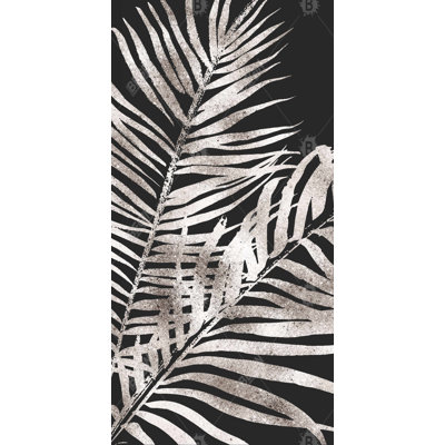Tropical gold leaves - 15.75"x31.50" Desk mat