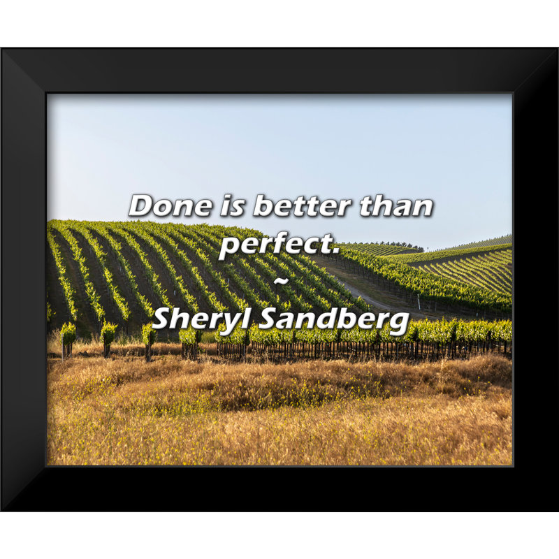 Citation de Sheryl Sandberg: «Fait mieux que parfait».