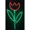 Large Tulip Spring Holiday Lighted Display