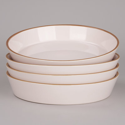 Saturn 4-Piece Stoneware Pasta Bowl Set