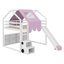 House-Shaped Loft Bed Including Tent-1650937825