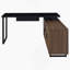 Bureau d'ordinateur en L