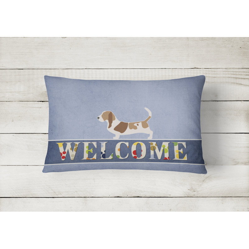 Coussin Basset Hound Welcome
