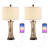 26.5'' Wicker Traditional Table Lamp With Usb