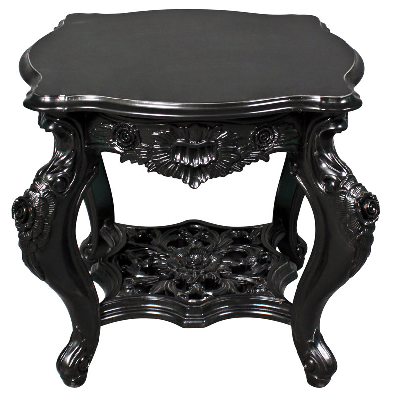 Solid Wood Top End Table