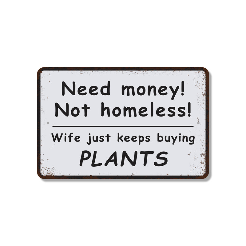 Plaque amusante en plastique 13 po x 20 po, H 13 po x l 20 po x P 0,1 po