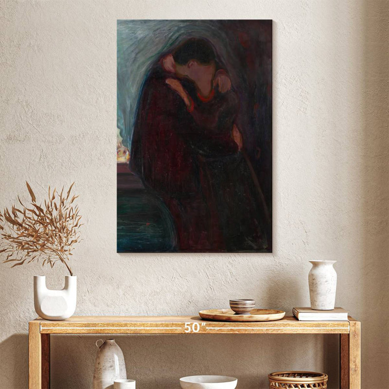 Hardie The Kiss Munch, H 39 po x l 26 po