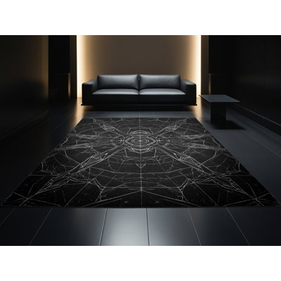 Machine Washable Pavle Global Inspired Geometric Rug in Gray – Binding
