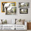 «Monochome Yellow and Gray Farm III - Barn Farm Ranch», art mural encadré-354391173-354391175