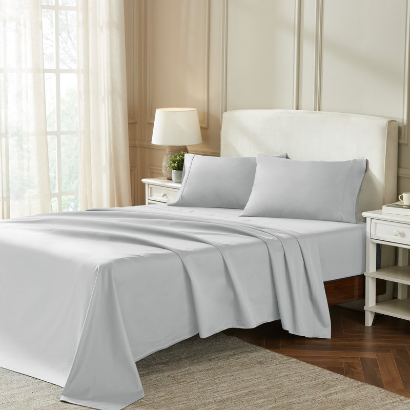 Certified Egyptian Cotton 850 Thread Count Solid Deep Pocket Bed Sheet Set, California Sheet Set + 3 Additional Pieces