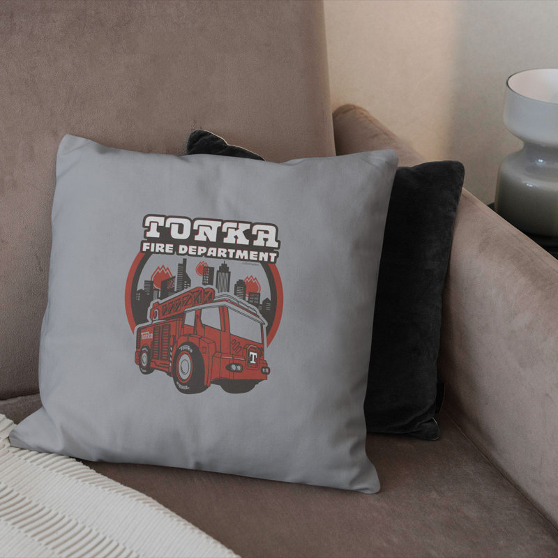 Coussin décoratif Hasbro Tonka Tonka Fire Dept 18 x 18 pouces