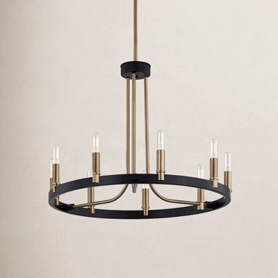 9 - Light Metal Dimmable Chandelier