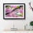 Bird in the Cherry Blossom Tree in Abstract - Picture Frame Graphic Art Print-55686053-55686052